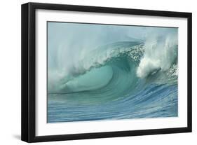 Shorebreak Waves in Waimea Bay-Rick Doyle-Framed Photographic Print