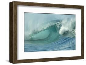 Shorebreak Waves in Waimea Bay-Rick Doyle-Framed Photographic Print