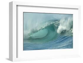 Shorebreak Waves in Waimea Bay-Rick Doyle-Framed Photographic Print