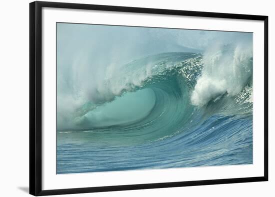 Shorebreak Waves in Waimea Bay-Rick Doyle-Framed Photographic Print