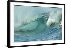 Shorebreak Waves in Waimea Bay-Rick Doyle-Framed Photographic Print