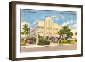 Shorecrest Hotel, Miami Beach, Florida-null-Framed Art Print