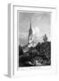 Shoreditch Church, London, 1815-Matthews-Framed Giclee Print