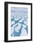 Shorefast Ice Starting to Melt in Maxwell Bay, Devon Island, Nunavut, Canada-Michael-Framed Photographic Print