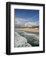 Shorefront from Santa Monica Pier, Santa Monica, Los Angeles, California-Walter Bibikow-Framed Photographic Print