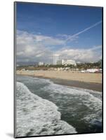 Shorefront from Santa Monica Pier, Santa Monica, Los Angeles, California-Walter Bibikow-Mounted Photographic Print
