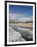 Shorefront from Santa Monica Pier, Santa Monica, Los Angeles, California-Walter Bibikow-Framed Photographic Print