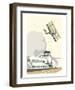 Shoreham Airport Blank - Dave Thompson Contemporary Travel Print-Dave Thompson-Framed Art Print