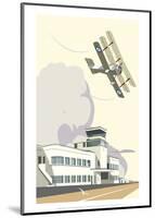 Shoreham Airport Blank - Dave Thompson Contemporary Travel Print-Dave Thompson-Mounted Giclee Print