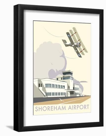 Shoreham Airport - Dave Thompson Contemporary Travel Print-Dave Thompson-Framed Art Print