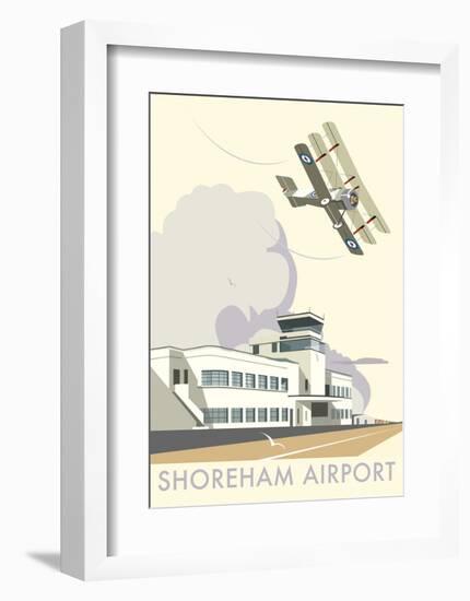 Shoreham Airport - Dave Thompson Contemporary Travel Print-Dave Thompson-Framed Art Print