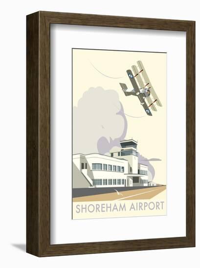 Shoreham Airport - Dave Thompson Contemporary Travel Print-Dave Thompson-Framed Giclee Print