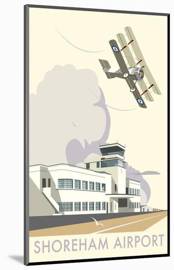 Shoreham Airport - Dave Thompson Contemporary Travel Print-Dave Thompson-Mounted Giclee Print