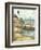 Shoreline Dock I-Jennifer Goldberger-Framed Art Print