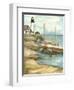 Shoreline Dock I-Jennifer Goldberger-Framed Art Print