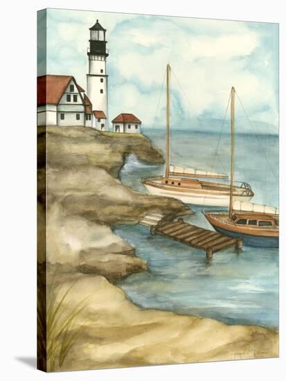 Shoreline Dock I-Jennifer Goldberger-Stretched Canvas