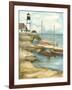 Shoreline Dock I-Jennifer Goldberger-Framed Art Print