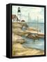 Shoreline Dock I-Jennifer Goldberger-Framed Stretched Canvas