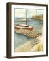 Shoreline Dock II-Jennifer Goldberger-Framed Art Print