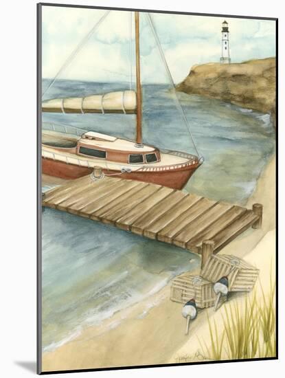 Shoreline Dock II-Jennifer Goldberger-Mounted Art Print