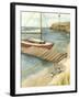 Shoreline Dock II-Jennifer Goldberger-Framed Art Print