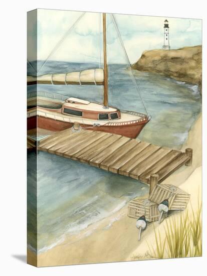 Shoreline Dock II-Jennifer Goldberger-Stretched Canvas