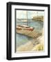 Shoreline Dock II-Jennifer Goldberger-Framed Premium Giclee Print