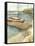 Shoreline Dock II-Jennifer Goldberger-Framed Stretched Canvas