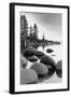 Shoreline, Lake Tahoe-null-Framed Art Print