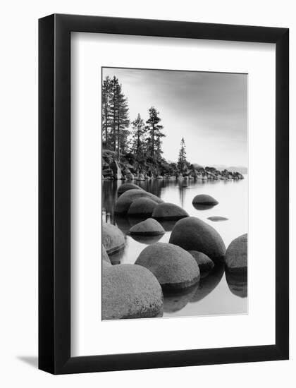 Shoreline, Lake Tahoe-null-Framed Art Print