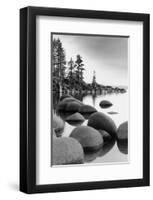 Shoreline, Lake Tahoe-null-Framed Art Print