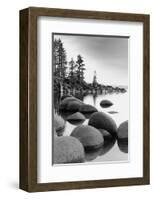 Shoreline, Lake Tahoe-null-Framed Art Print