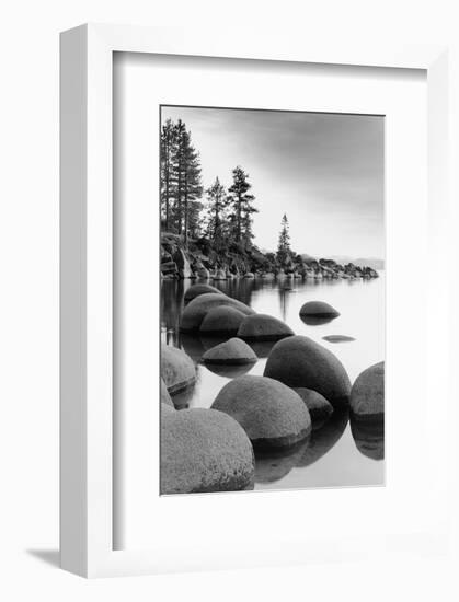 Shoreline, Lake Tahoe-null-Framed Art Print