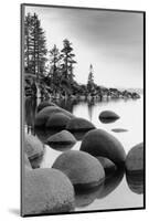 Shoreline, Lake Tahoe-null-Mounted Art Print