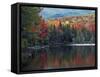 Shoreline of Heart Lake, Adirondack Park and Preserve, New York, USA-Charles Gurche-Framed Stretched Canvas