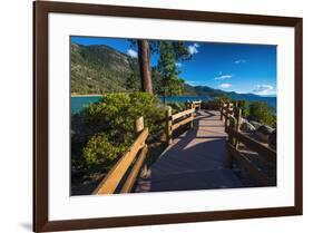 Shoreline path at Sand Harbor State Park, Lake Tahoe, Nevada, USA-Russ Bishop-Framed Premium Photographic Print