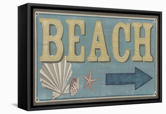 Shoreline Signs III-Erica J. Vess-Framed Stretched Canvas