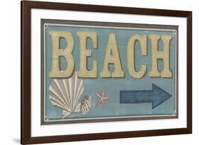 Shoreline Signs III-Erica J. Vess-Framed Art Print