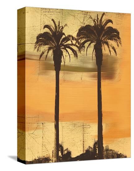Shoreline Sunset-Karl Rattner-Stretched Canvas