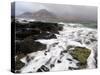 Shoreline with Approaching Squall, Loch Na Keal, Mull, Inner Hebrides, Scotland, UK, December 2007-Niall Benvie-Stretched Canvas