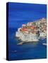 Shores of Adriatic Sea, Dubrovnik, Croatia-Keren Su-Stretched Canvas