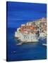 Shores of Adriatic Sea, Dubrovnik, Croatia-Keren Su-Stretched Canvas