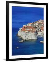 Shores of Adriatic Sea, Dubrovnik, Croatia-Keren Su-Framed Premium Photographic Print