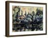 Shores of Marne-Paul Cézanne-Framed Giclee Print