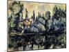 Shores of Marne-Paul Cézanne-Mounted Giclee Print