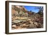 Shores of the Virgin River in Winter, Zion Canyon, Zion National Park, Utah, Usa-Eleanor Scriven-Framed Photographic Print