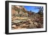 Shores of the Virgin River in Winter, Zion Canyon, Zion National Park, Utah, Usa-Eleanor Scriven-Framed Photographic Print