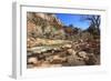 Shores of the Virgin River in Winter, Zion Canyon, Zion National Park, Utah, Usa-Eleanor Scriven-Framed Photographic Print