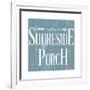 Shoreside Porch Square-Elizabeth Medley-Framed Art Print