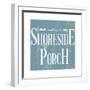 Shoreside Porch Square-Elizabeth Medley-Framed Art Print